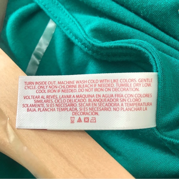 EUC No Boundaries/ Large/ Green Sleeveless Top/ Draped Collar/ Ruched Sides - Picture 6 of 9